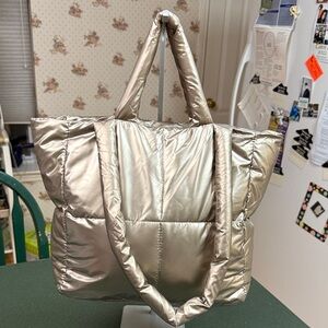 Stylish Metallic Tote Bag